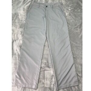 Adidas Climalite Golf‎ Pants Men 34x32 Gray Performance Athletic Trousers AE7005
